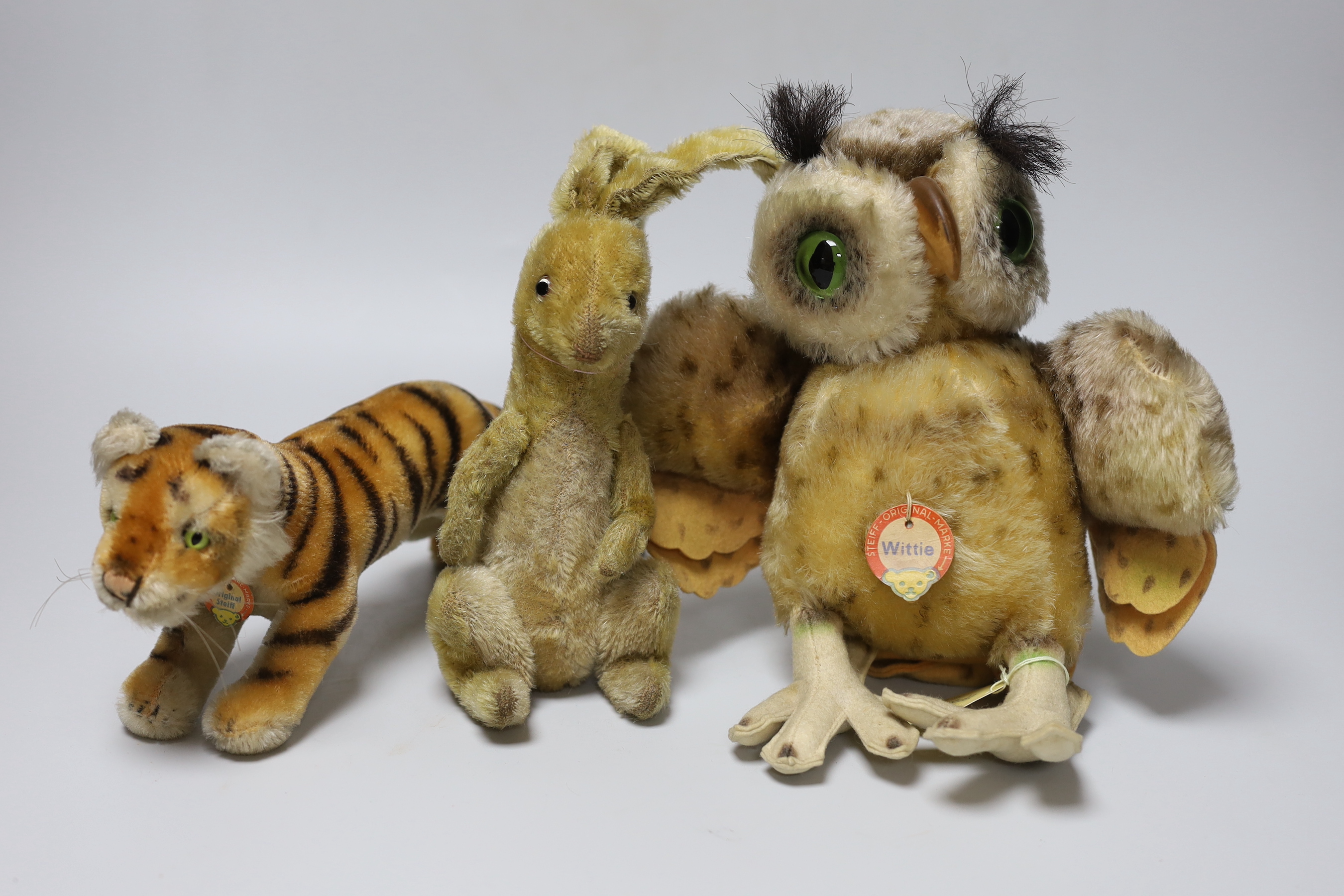 Three Steiff soft toys, circa 1950